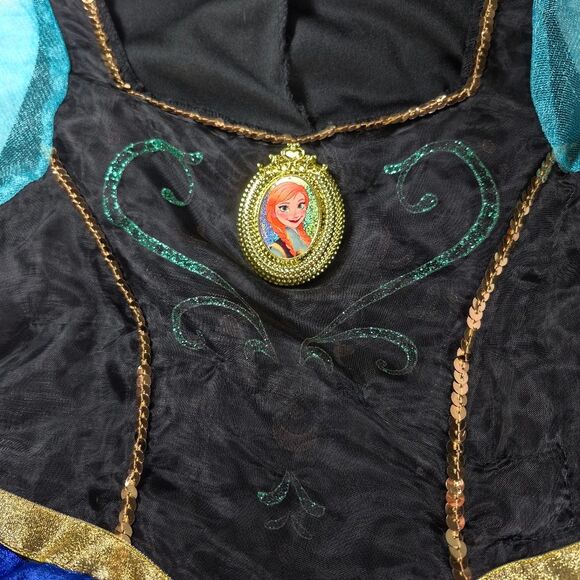 Disney Parks Authentic Frozen Anna Princess Costume Dress 20 Inch Waist......... - Picture 4 of 10